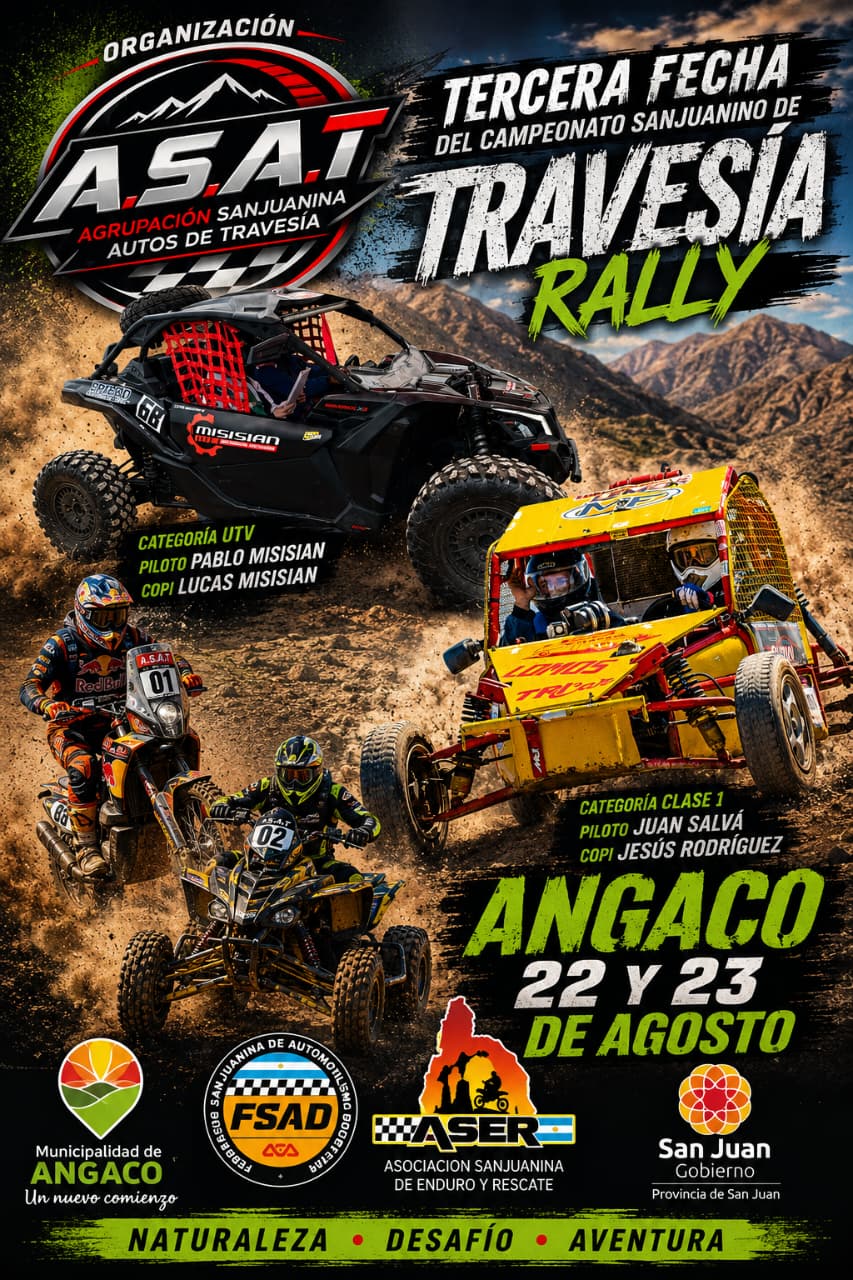 TRAVESIA RALLY: 3er FECHA CAMPEONATO SANJUANINO.